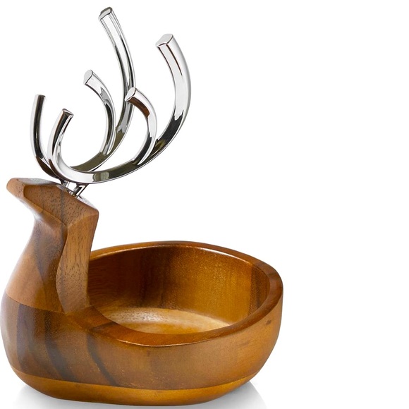 Nambe Reindeer candy dish * - Picture 1 of 3